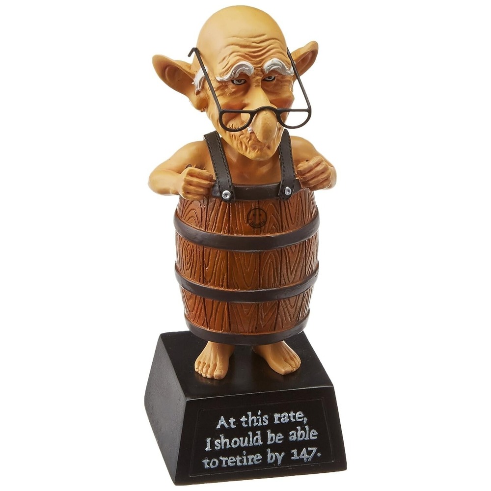 Westland Giftware Barrel 6-1/4-Inch Coots Bobble Figurine "Barrel" 12681 MIB